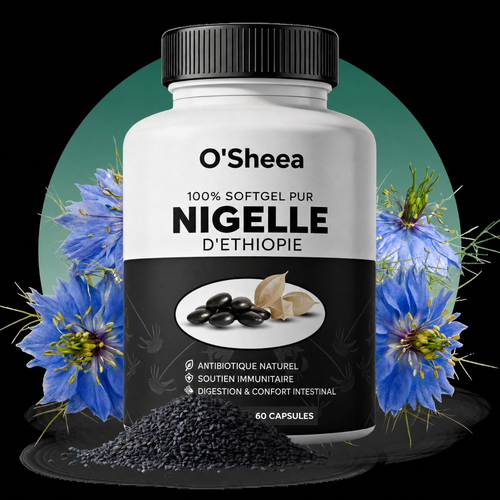 Flacon O'Sheea Nigelle d'Ethiopie, 60 capsules